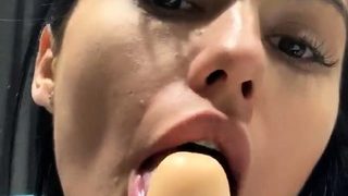 Busty milf horny solo toy time