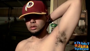 Kinky young straightie jerks off and cum