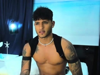 Solo masturbation and gay climax