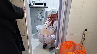 My uncle goes crazy when he sees me cleaning the bathroom in shorts!