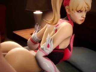 Brunette is shafted in a 3D fucking