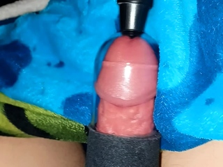 Pumping my mind and my hard dick
